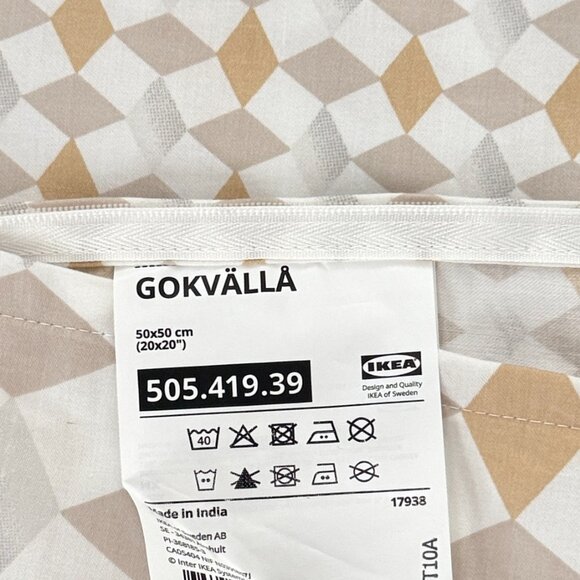 IKEA GOKVALLA Multicolor, light Pillow Cover 20" x 20" - Picture 4 of 4